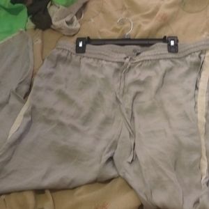 Aerie silky gray sweatpants nwot